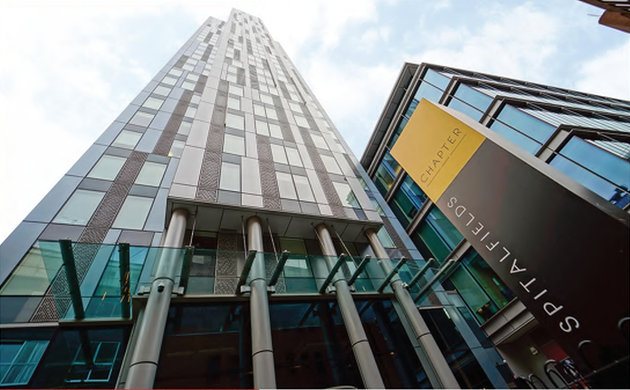CCTV System London A modern commercial office building in London, protected by Triple Star Fire and Security's integrated security systems.