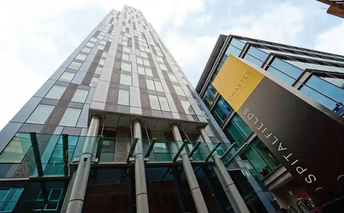 A building in London with an installed CCTV System 