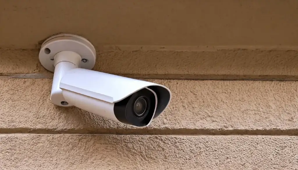 CCTV Bullet Camera on a wall