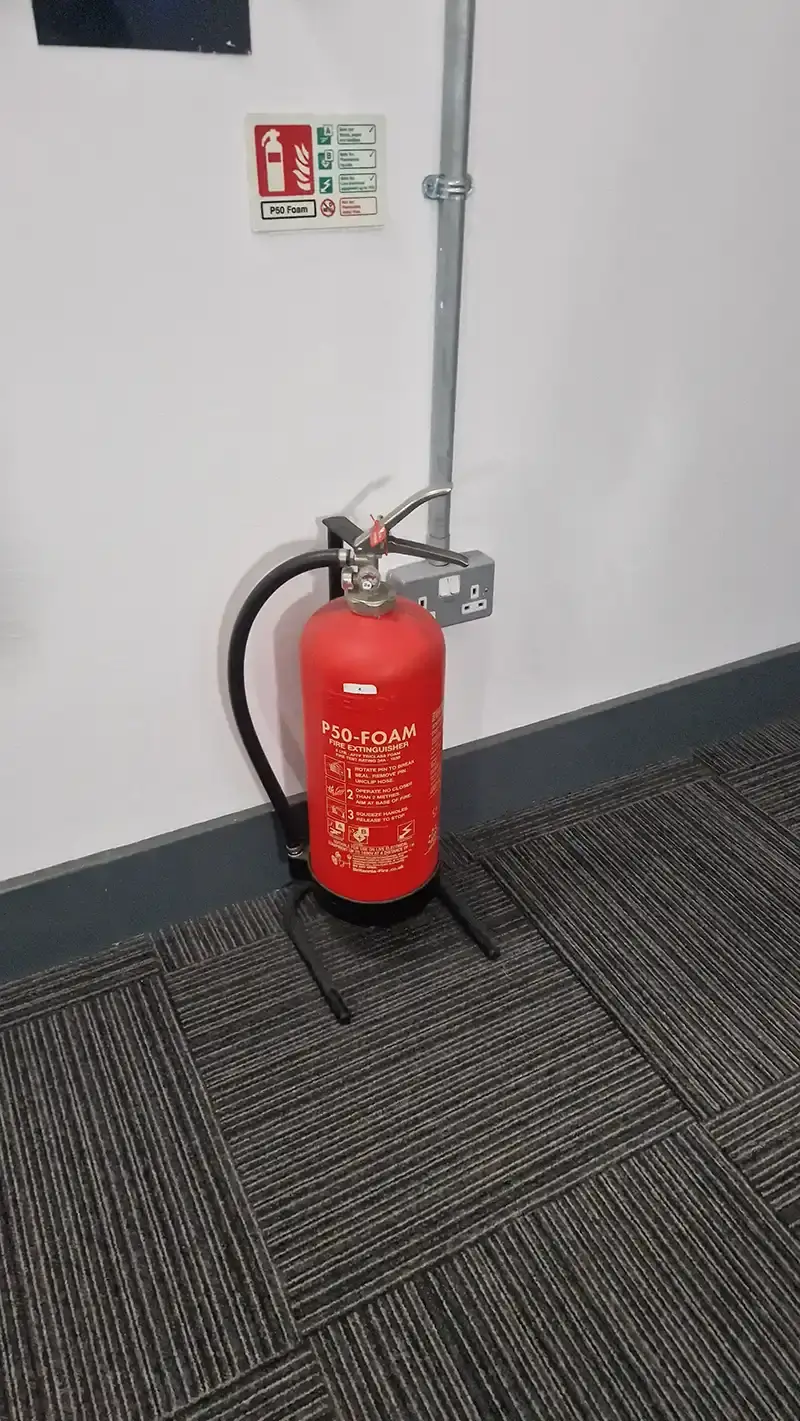 P50 Foam Fire Extinguisher in an office