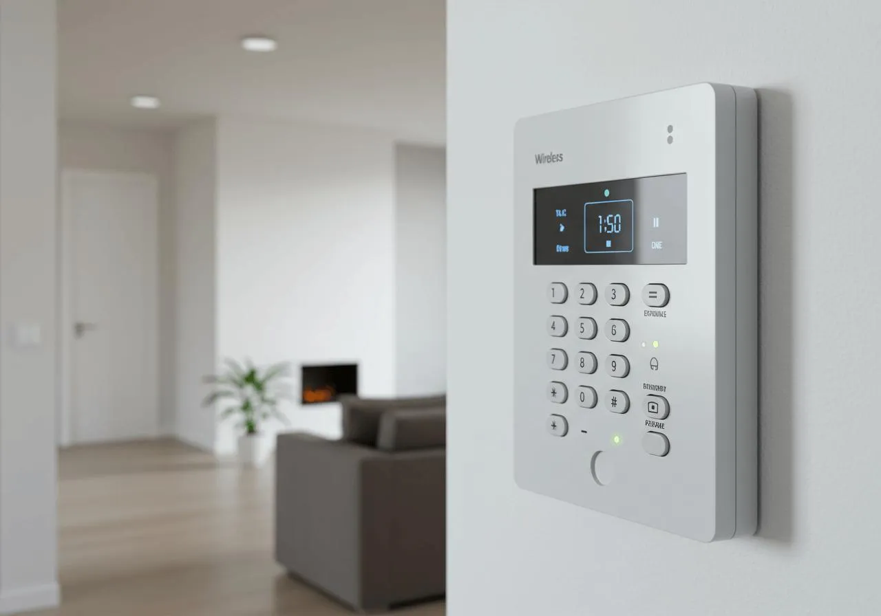 Wireless home security system keypad